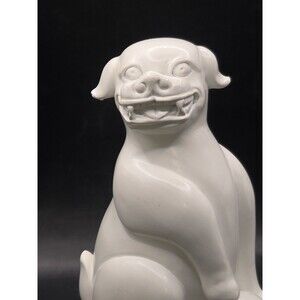 Jonathan Adler Happy Chic Elizabeth Foo Dog Bookend White 8”